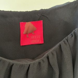 Juliette Longuet black silk dress. Size 2 Eur 36. Side zip. EUC